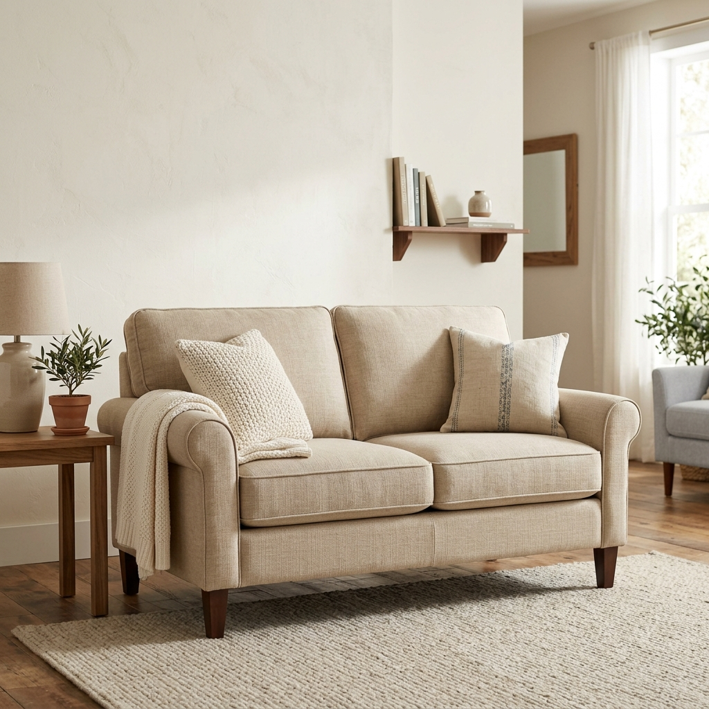 Arcadia Linen Loveseat image 2 Arcadia Linen Loveseat - zrayin furniture image