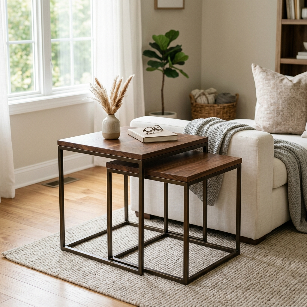 Sierra Nesting Side Tables image 2 Sierra Nesting Side Tables - zrayin furniture image
