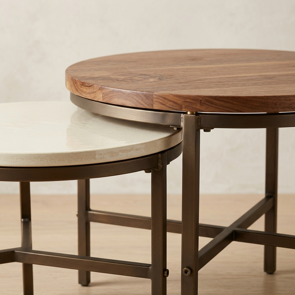 Sierra Nesting Side Tables image 3 Sierra Nesting Side Tables - zrayin furniture image