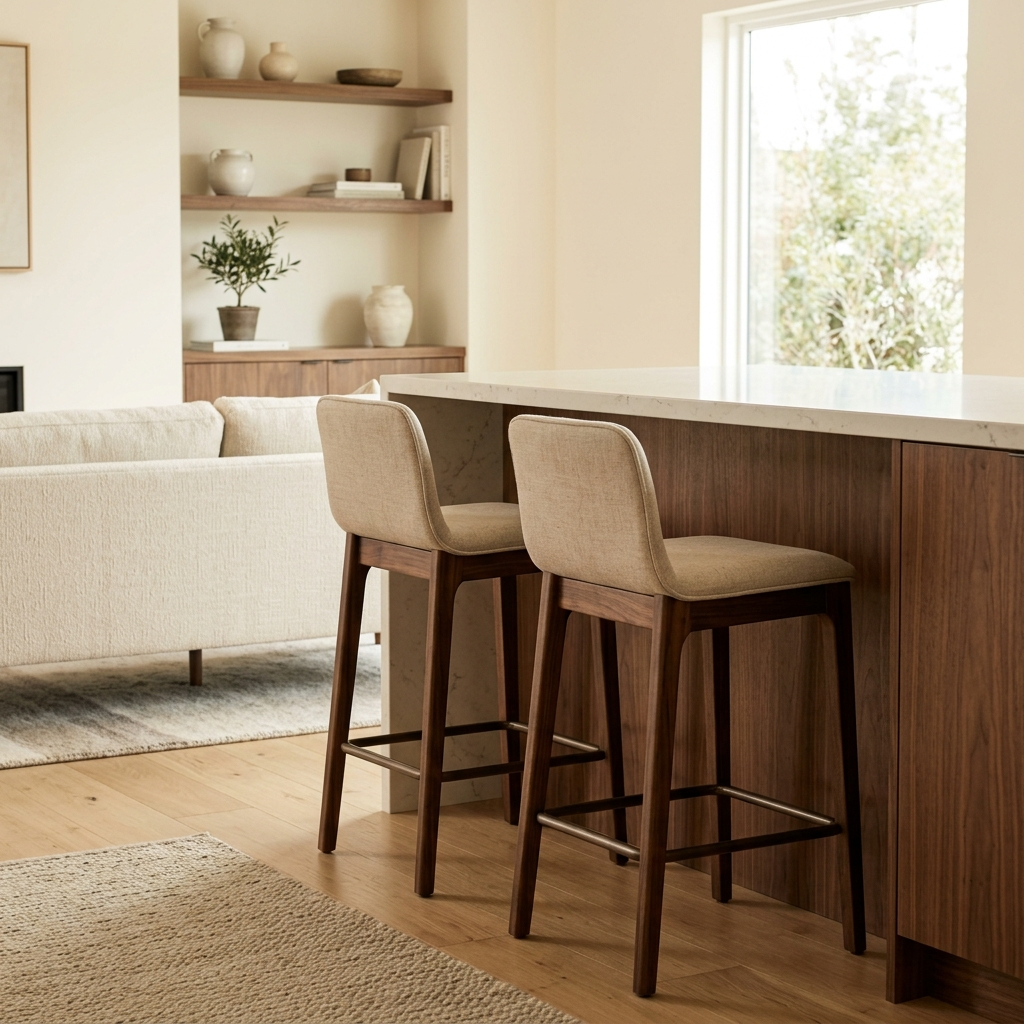 Merit Bar Stool Pair image 2 Merit Bar Stool Pair - zrayin furniture image