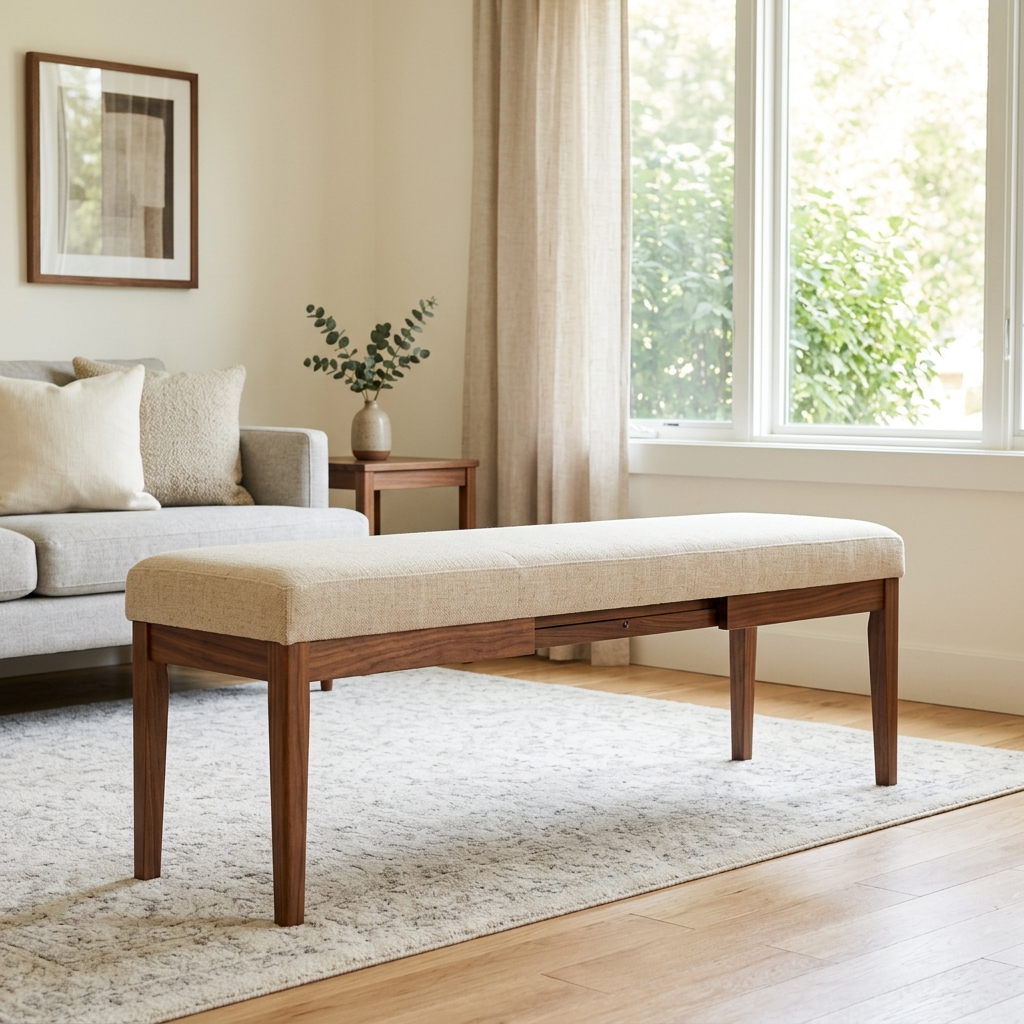 Linden Extendable Dining Bench image 2 Linden Extendable Dining Bench - zrayin furniture image