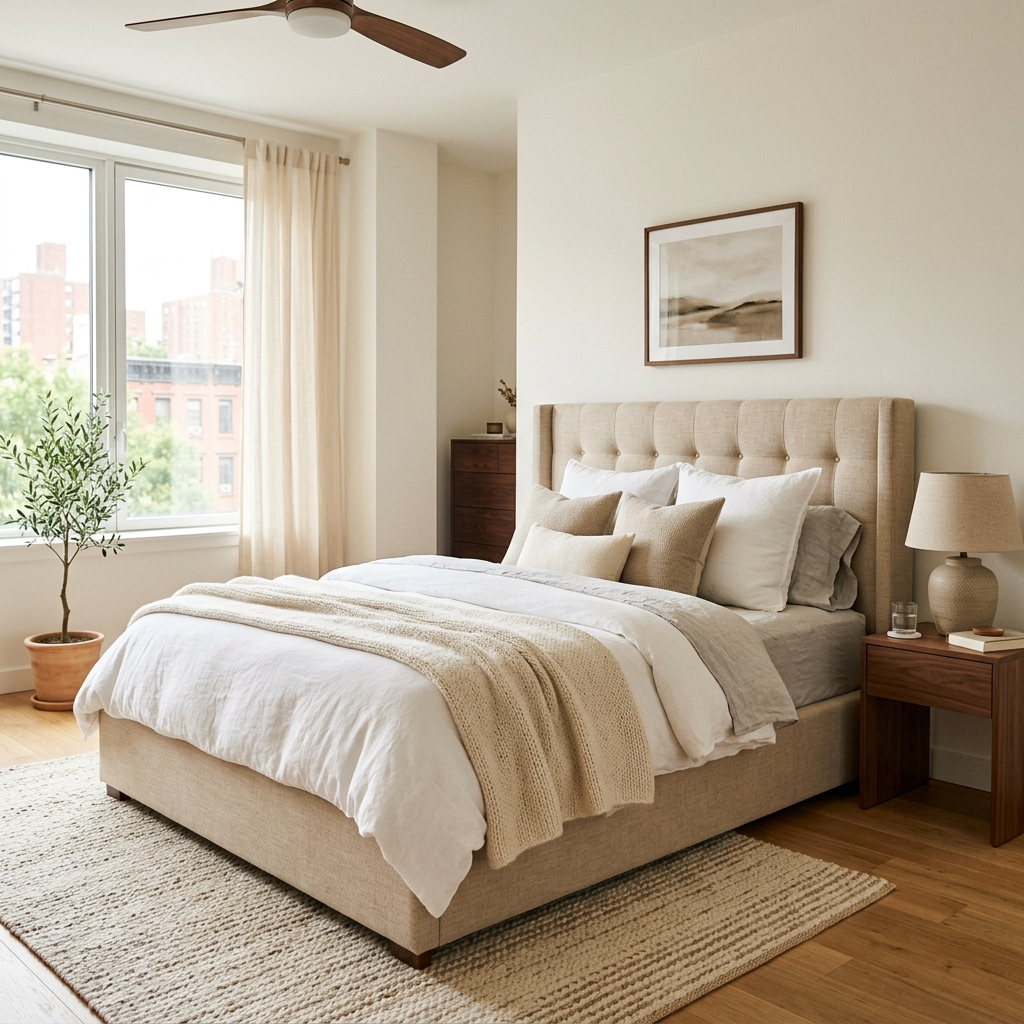 Solenne Platform Bed Frame image 2 Solenne Platform Bed Frame - zrayin furniture image