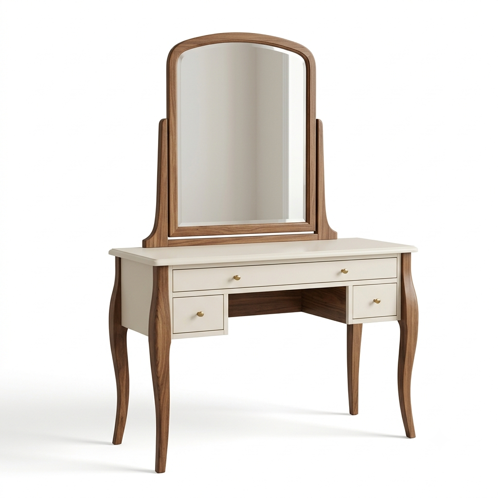 Mira Vanity Desk with Mirror image 1 Mira Vanity Desk with Mirror - zrayin furniture image
