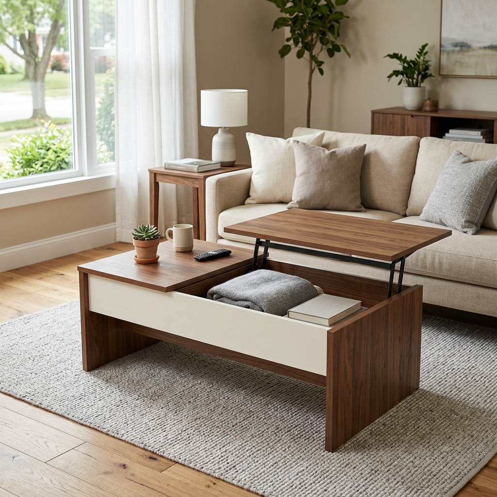 Mesa Lift-Top Storage Table image 2 Mesa Lift-Top Storage Table - zrayin furniture image